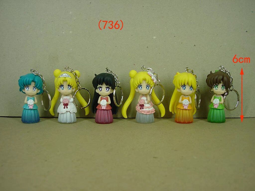 SailorMoon anime figure for 6pcs/set 6cm