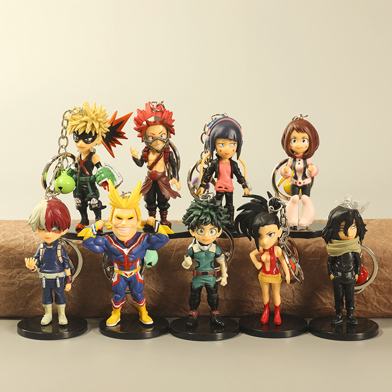 my hero academia anime keychain price for a set of 9pcs