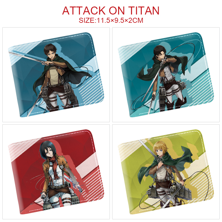 attack on titan anime wallet