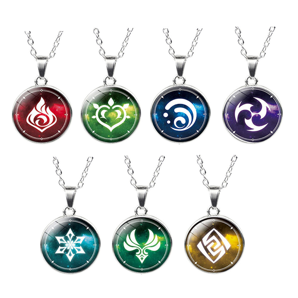 Genshin Impact Noelle anime necklace