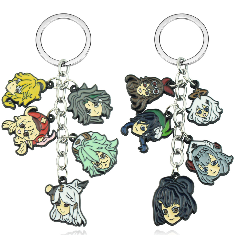 Genshin Impact Noelle anime keychain