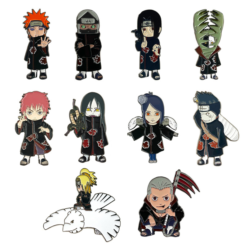 naruto anime brooch