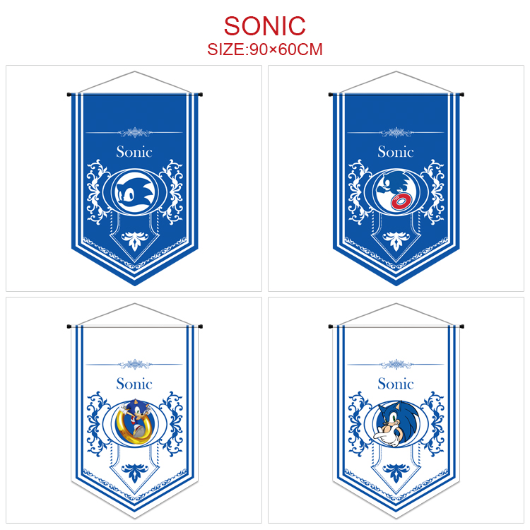 Sonic anime flag 90*60cm