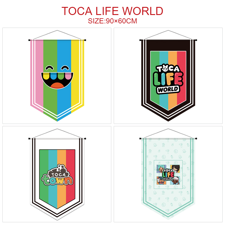 Toca life world anime flag 90*60cm