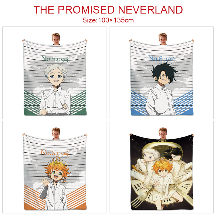 The Promised Neverland anime blanket 100*135cm