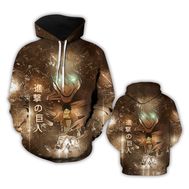 attack on titan anime hoodie