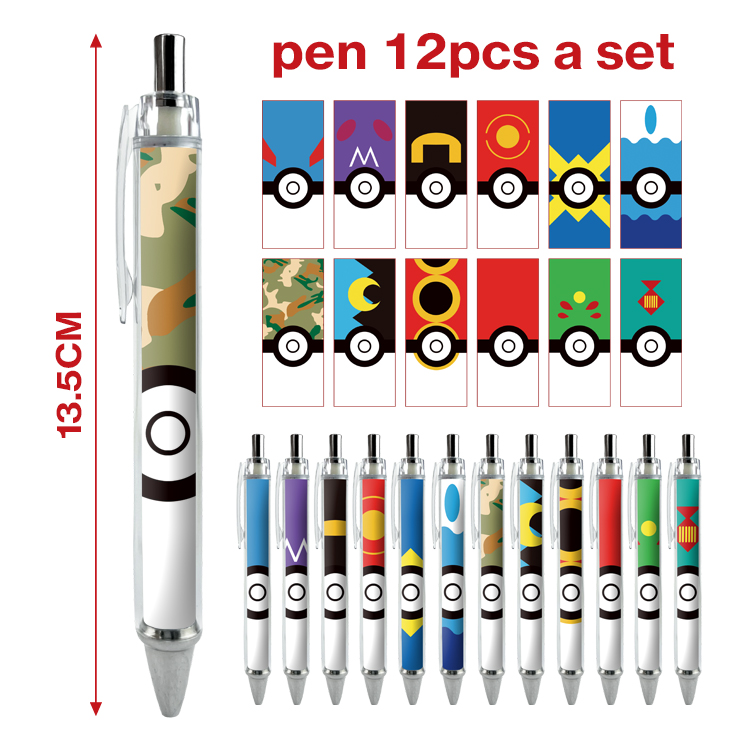 pokemon anime pen 12pcs a set