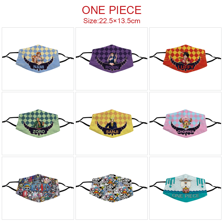 one piece anime mask for 5pcs