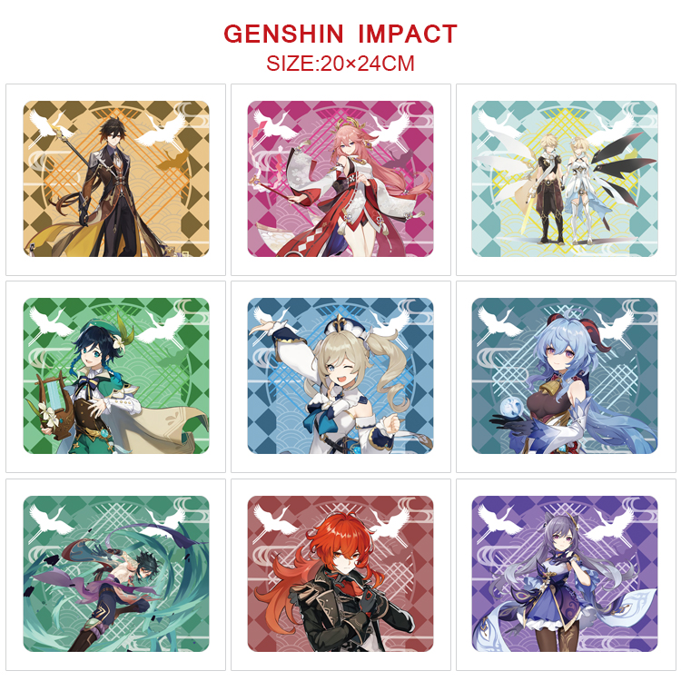 Genshin Impact Noelle anime deskpad 20*24cm