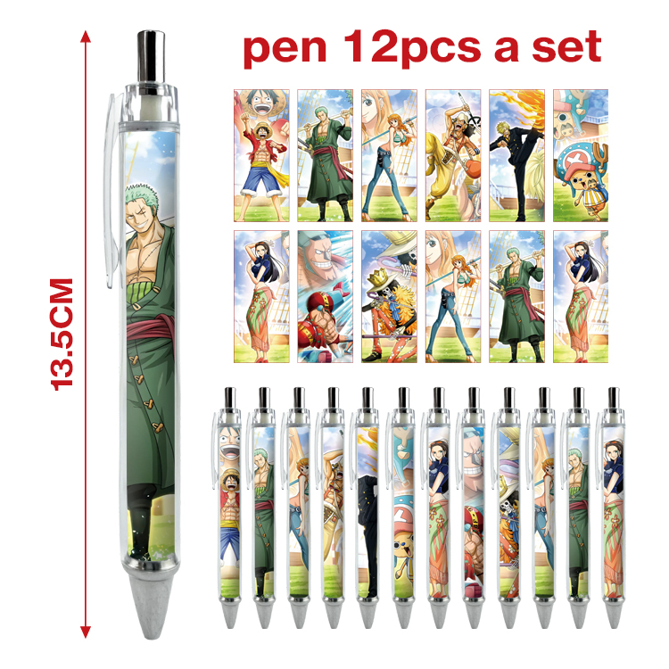 one piece anime pen 12pcs a set