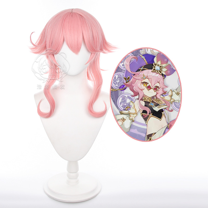 Genshin Impact Noelle anime wig