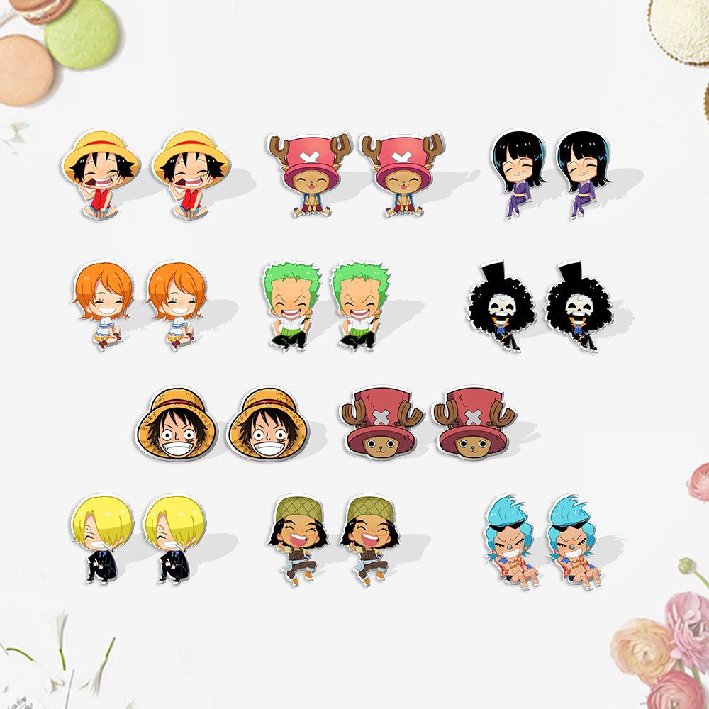 One piece clearance anime earrings