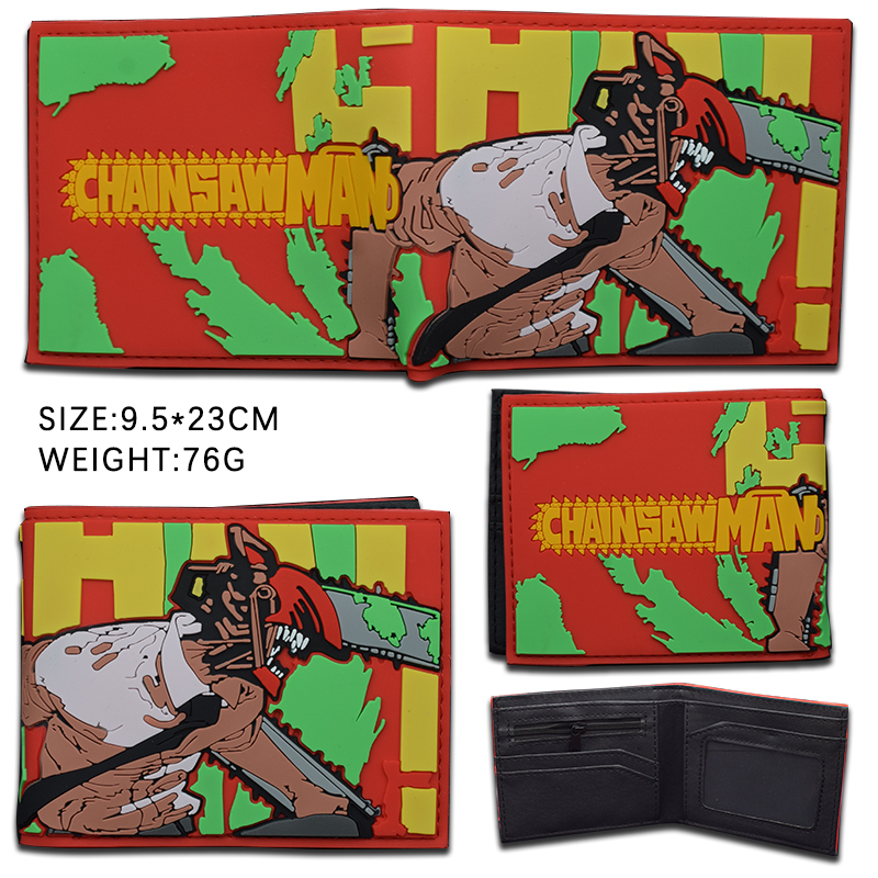 chainsaw man anime wallet 9.5*23cm