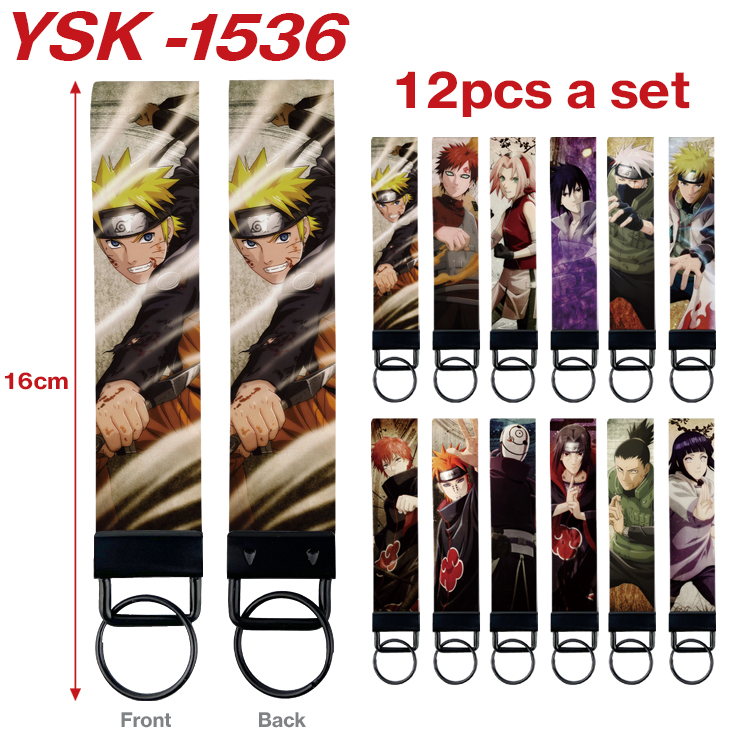 Naruto anime keychain 12 pcs a set