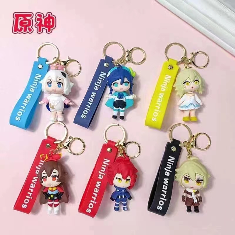 genshin impact anime figure keychain price for 1 pcs