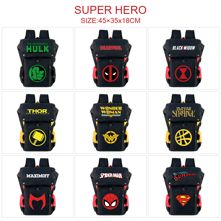 Superhero anime bag 44*35*18cm