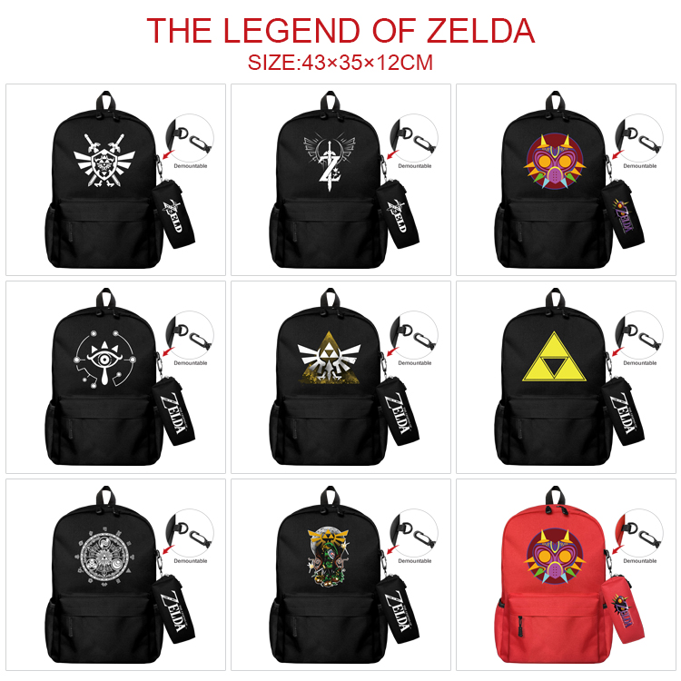 The Legend of Zelda anime bag+Small pencil case set