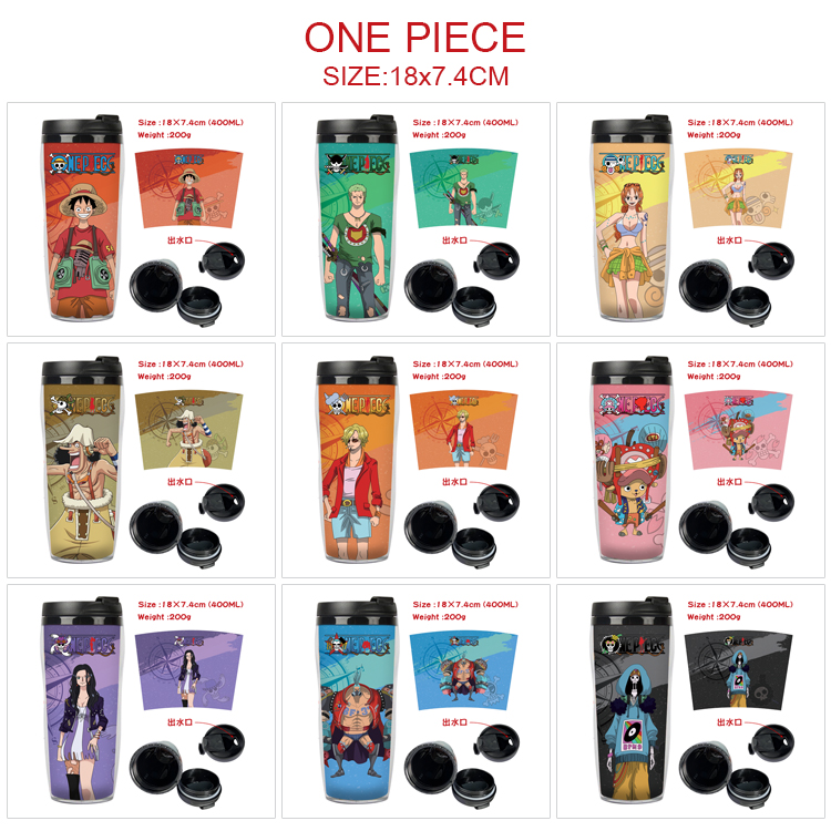 One piece anime Starbucks cup