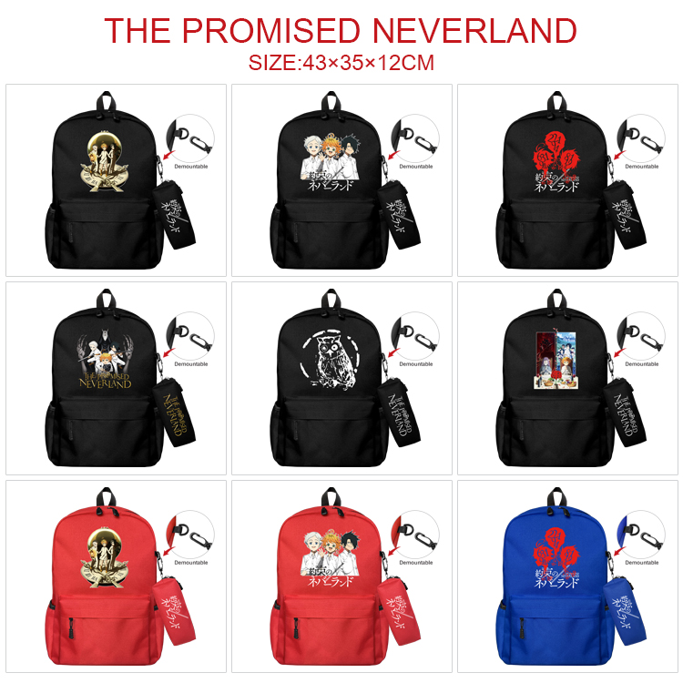 The Promised Neverland anime bag+Small pencil case set
