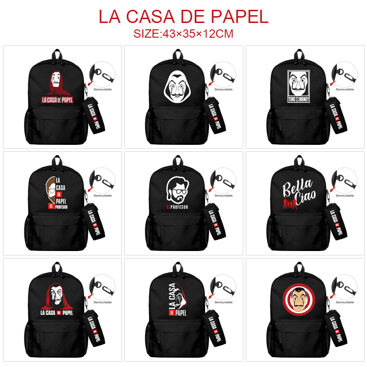 La casa de papel anime bag+Small pencil case set