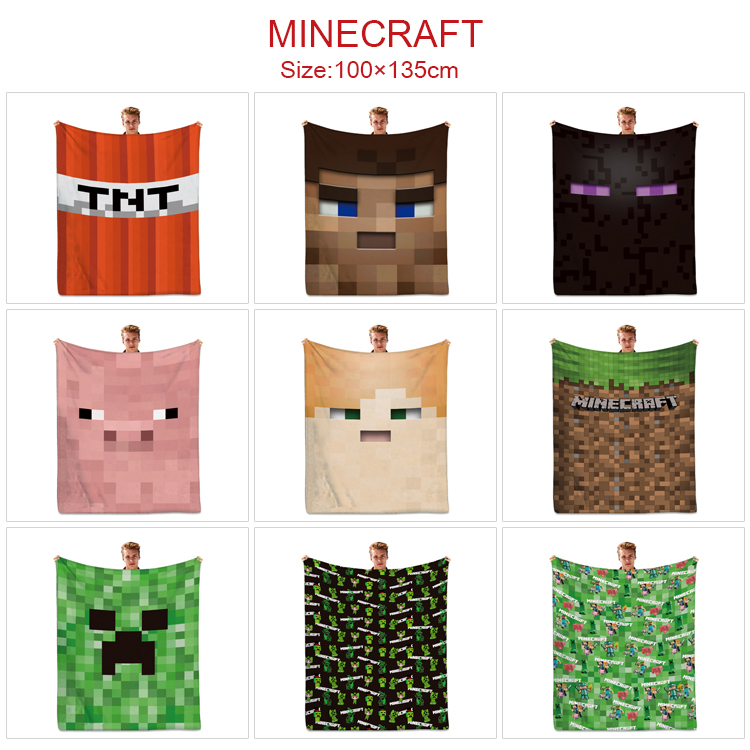 Minecraft anime blanket 100*135cm