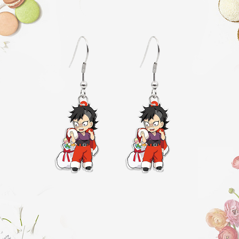 demon slayer kimets  anime Earrings 3-3.5cm