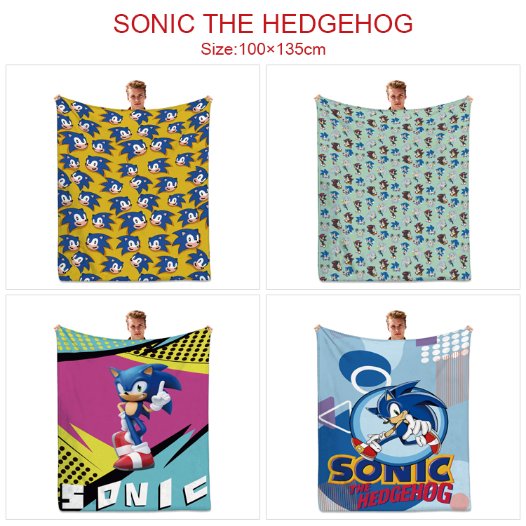 Sonic anime blanket 100*135cm