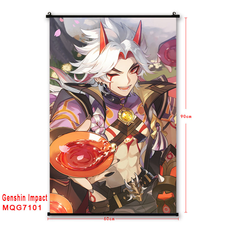 Genshin Impact anime wallscroll 60*90cm