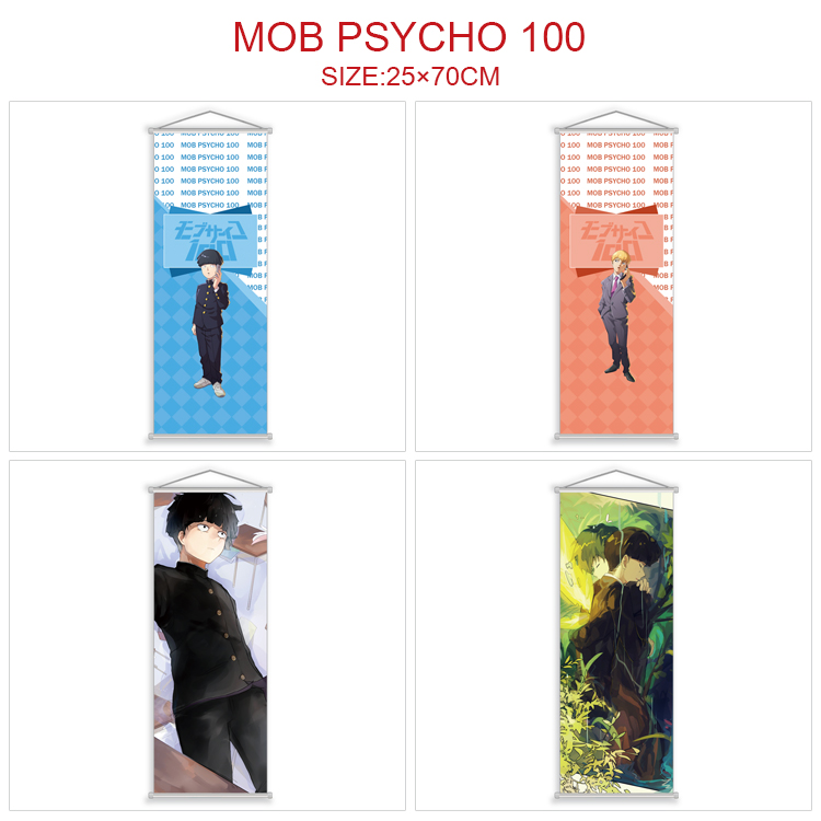 Mob Psycho 100 anime wallscroll 25*70cm price for 5 pcs