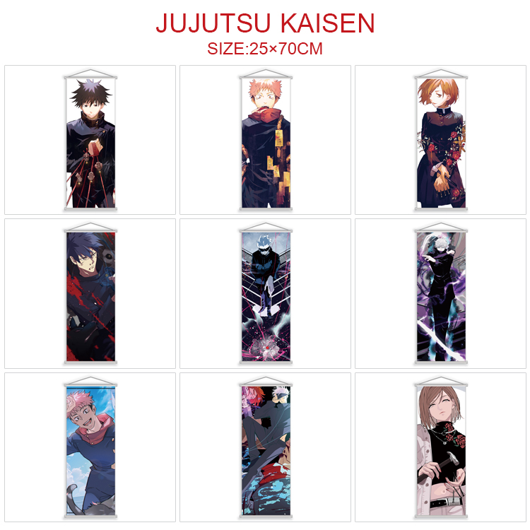 Jujutsu Kaisen anime wallscroll 25*70cm price for 5 pcs