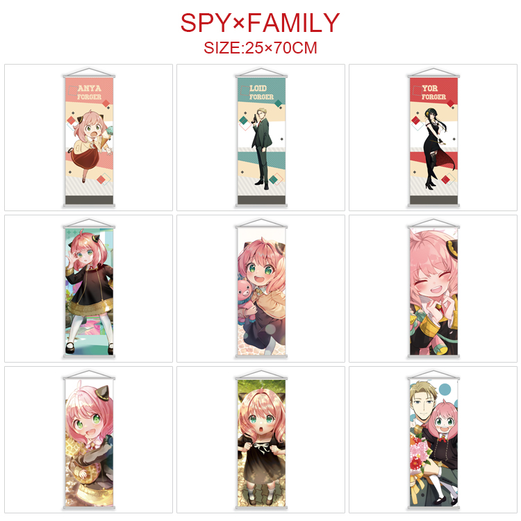 SPY×FAMILY anime wallscroll 25*70cm price for 5 pcs