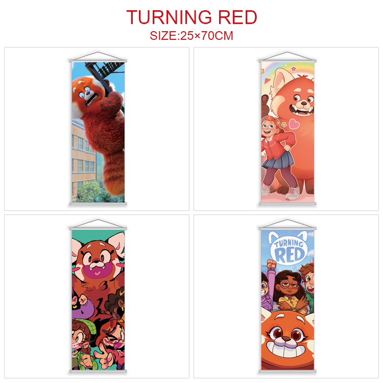 Turning Red anime wallscroll 25*70cm price for 5 pcs