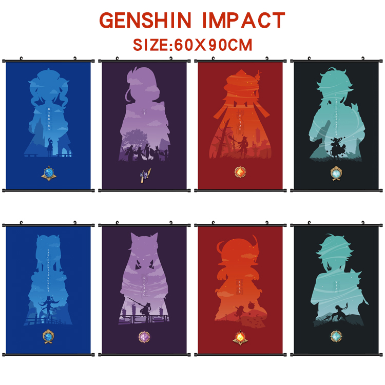 Genshin Impact anime wallscroll 60*90cm