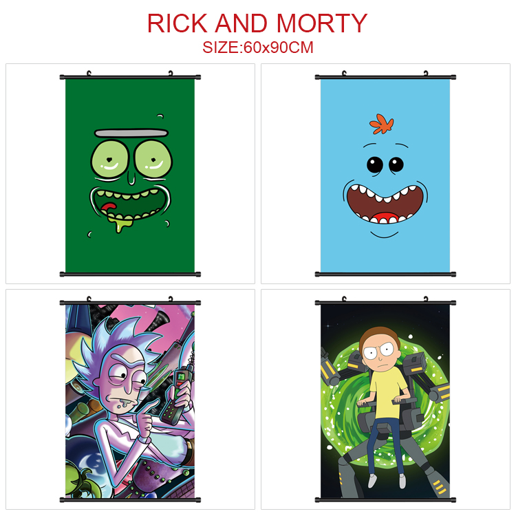 Rick and Morty anime wallscroll 60*90cm