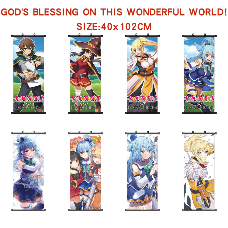 KonoSuba anime wallscroll 40*120cm