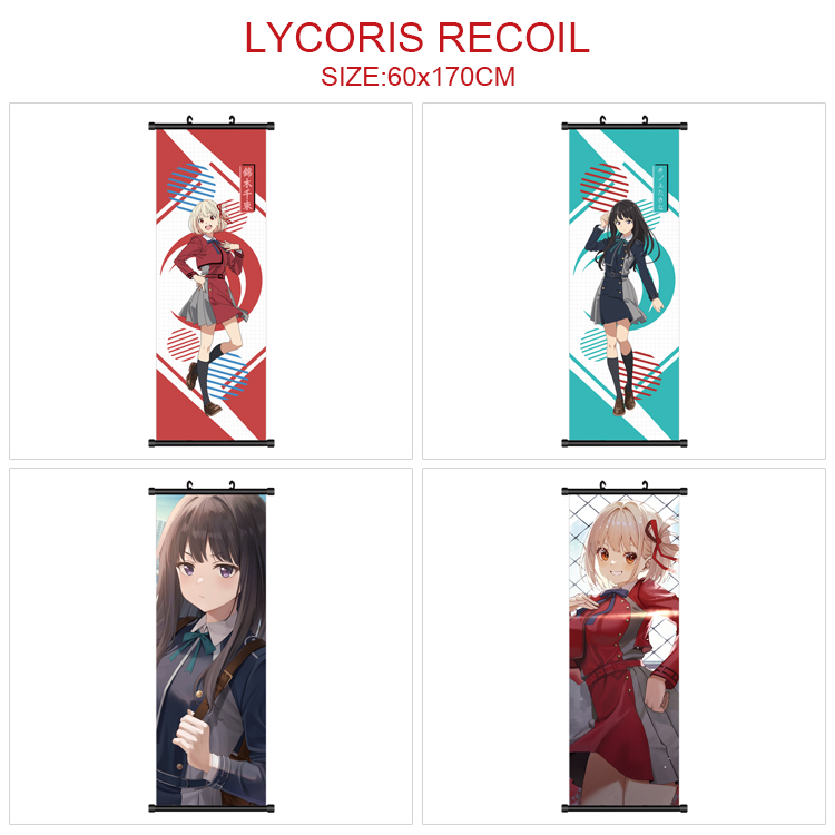 Lycoris Recoil  anime wallscroll 60*170cm