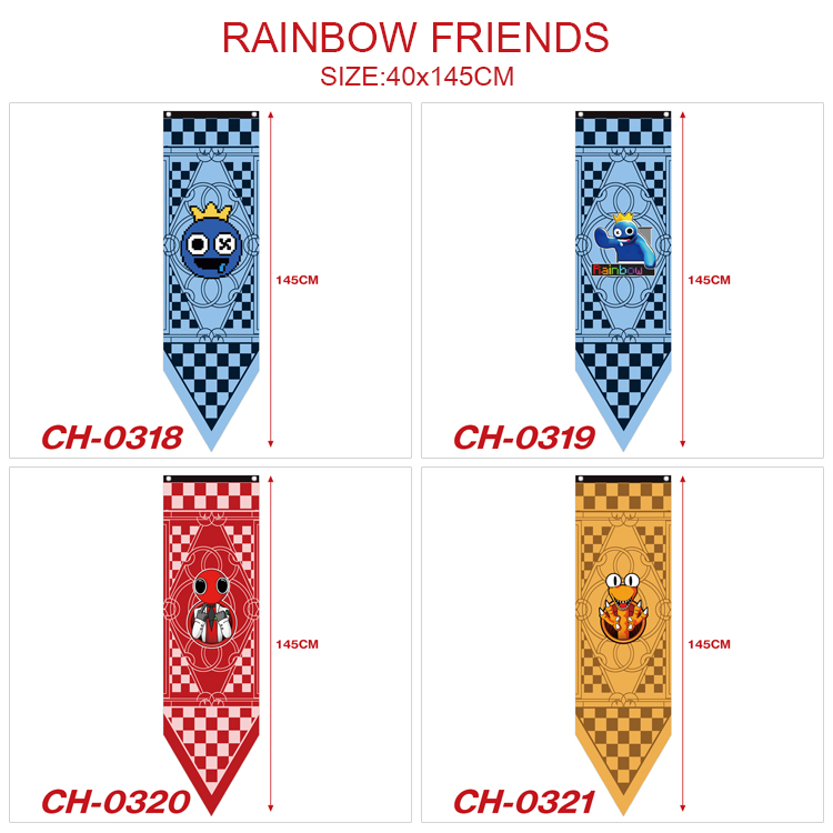 rainbow friends anime flag 40*145cm