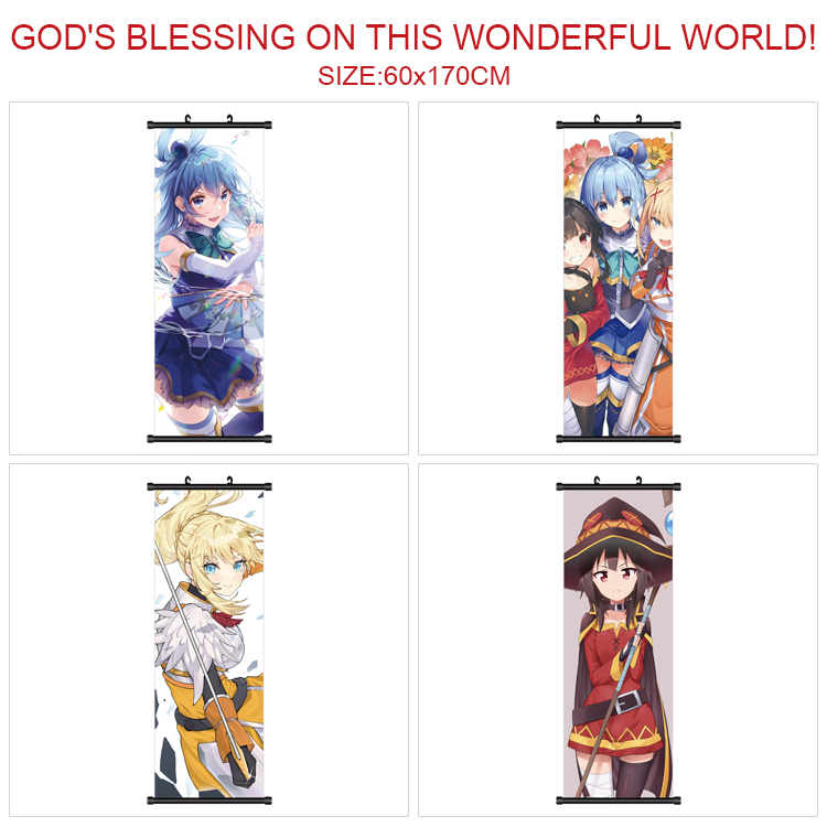 KonoSuba anime wallscroll 60*170cm