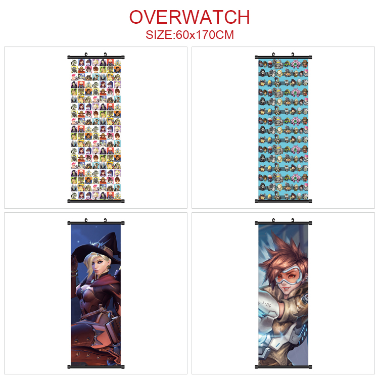 Overwatch anime wallscroll 60*170cm