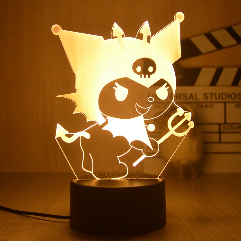 Kuromi anime 7 colours LED light