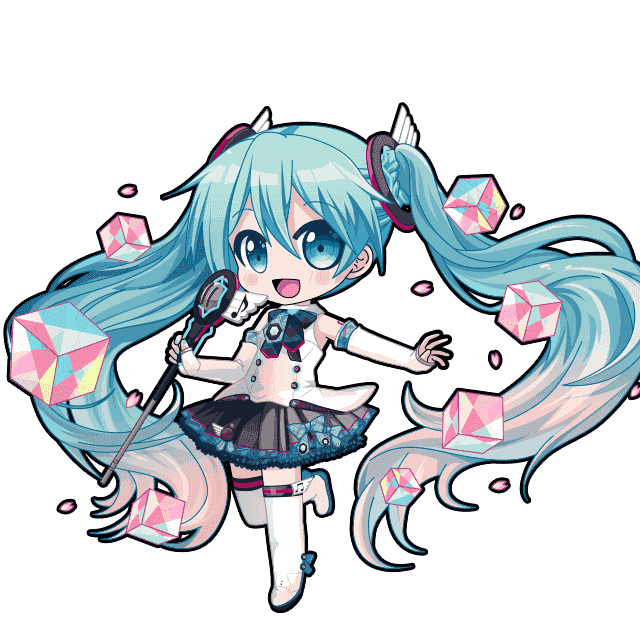 Hatsune Miku anime car sticker