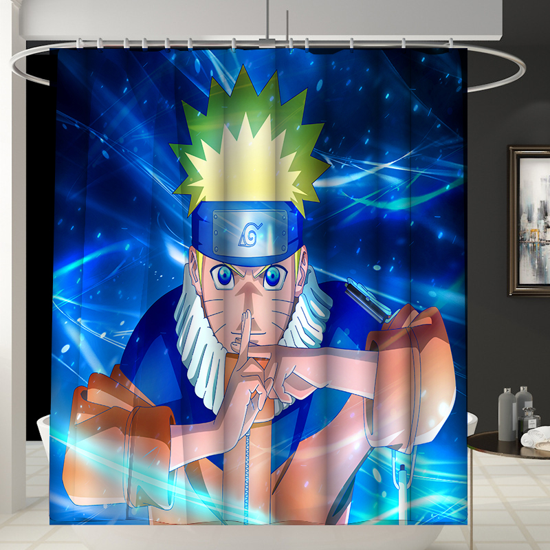 Naruto anime shower curtain