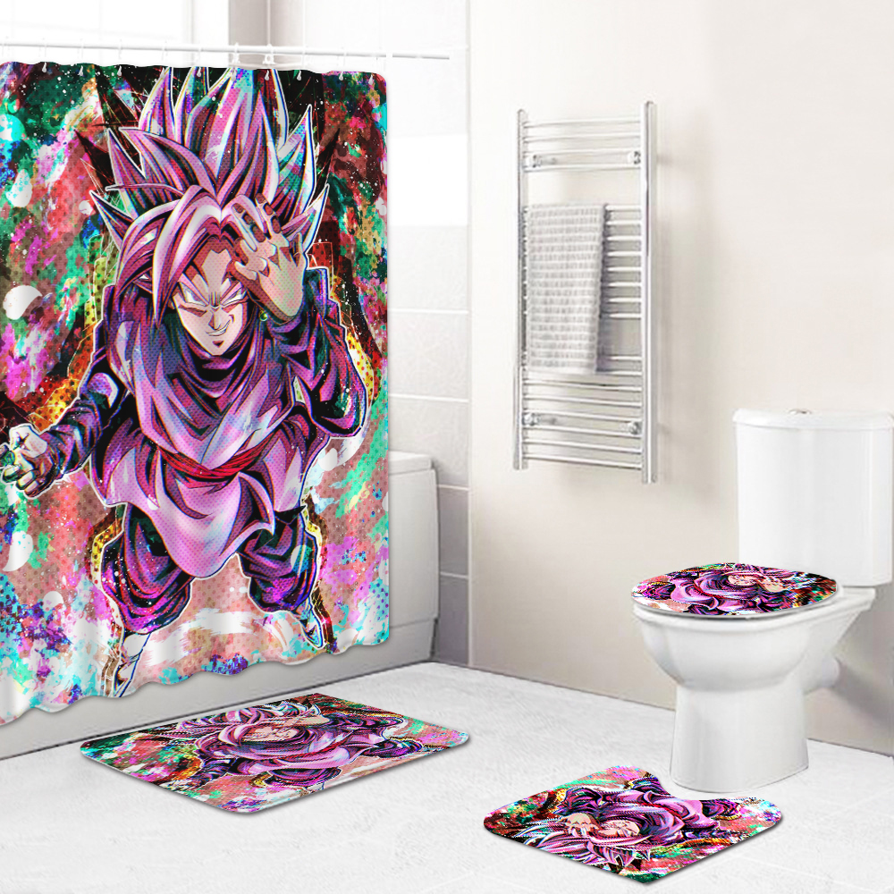 Dragon Ball anime shower curtain price for a set of 4 pcs