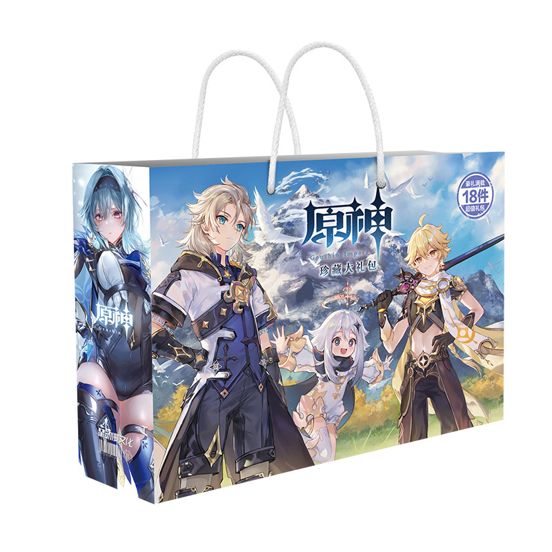 Genshin Impact anime gift box include 18 style gifts