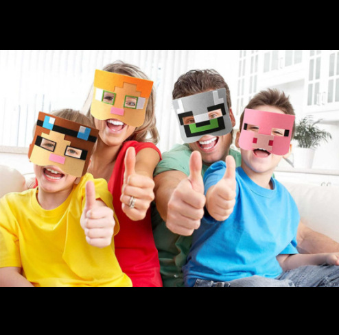 Minecraft anime Mask price for a set of  12 pcs