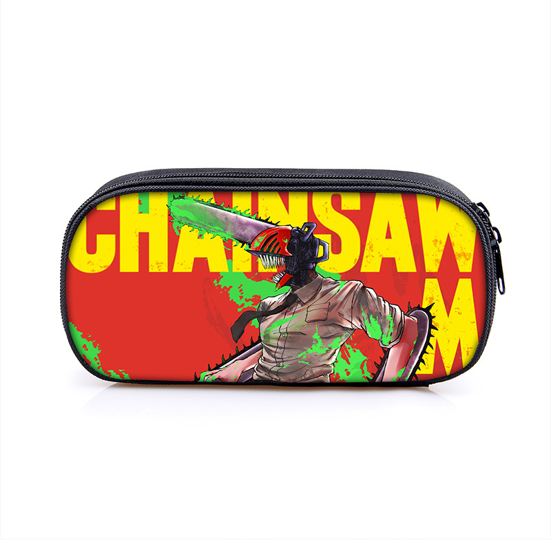 chainsaw man anime pencil case