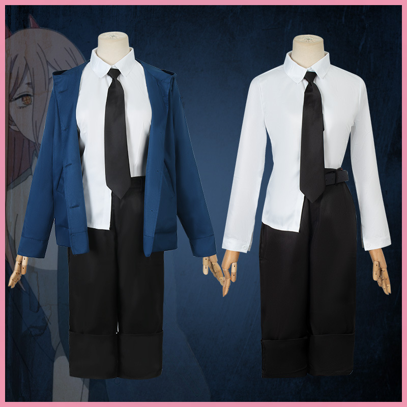 chainsaw man anime cosplay man/woman(Full clothes+headwear+wig)