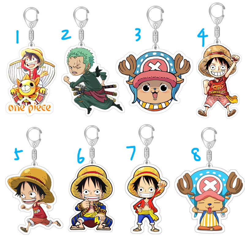 One piece anime keychain