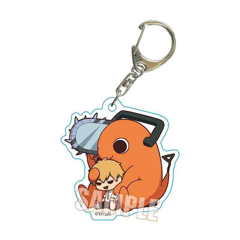 chainsaw man anime keychain