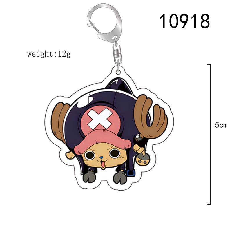 One piece anime keychain